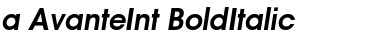 a_AvanteInt BoldItalic Font