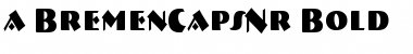 a_BremenCapsNr Bold Font