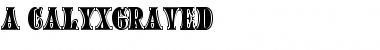 a_CalyxGraved Font