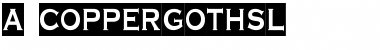 a_CopperGothSl Regular Font