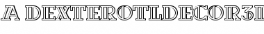a_DexterOtlDecor3D Regular Font