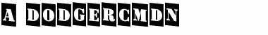 a_DodgerCmDn Regular Font
