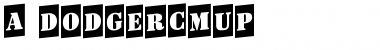 a_DodgerCmUp Regular Font