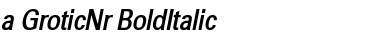a_GroticNr BoldItalic Font