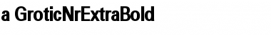a_GroticNrExtraBold Regular Font