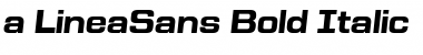 a_LineaSans Bold Italic