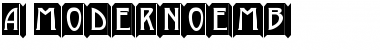 a_ModernoEmb Regular Font
