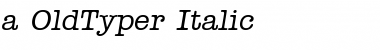 a_OldTyper Italic Font