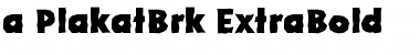 a_PlakatBrk ExtraBold Font