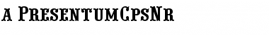 a_PresentumCpsNr Regular Font