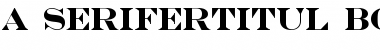 a_SeriferTitul Bold Font