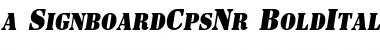 Download a_SignboardCpsNr Font