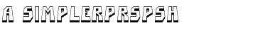 a_SimplerPrspSh Regular Font