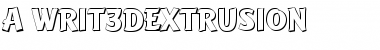 a_Writ3Dxtr Regular Font