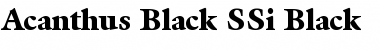 Download Acanthus Black SSi Font