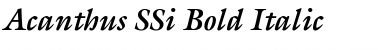 Acanthus SSi Bold Italic Font