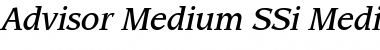 Advisor Medium SSi Medium Italic Font