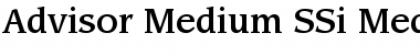 Advisor Medium SSi Medium Font