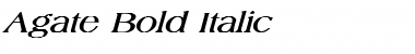Agate Bold Italic