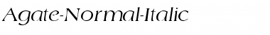 Download Agate-Normal-Italic Font