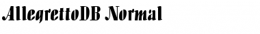 AllegrettoDB Normal Font