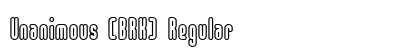 Unanimous (BRK) Regular Font Unanimous (BRK) Regular Font Preview