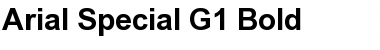 Download Arial Special G1 Font