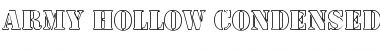 Army Hollow Condensed Regular Font