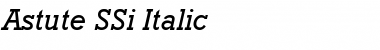 Astute SSi Italic Font