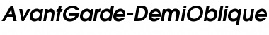 AvantGarde-DemiOblique Regular Font