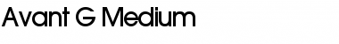 Avant_G-Medium Regular Font