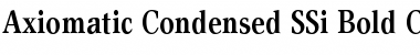 Axiomatic Condensed SSi Bold Condensed Font