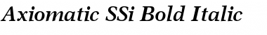 Axiomatic SSi Bold Italic
