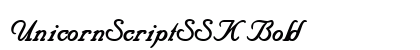 UnicornScriptSSK Bold Font Preview UnicornScriptSSK Bold Font Preview