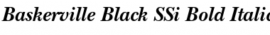 Baskerville Black SSi Bold Italic Font