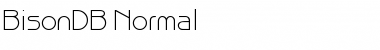 BisonDB Normal Font