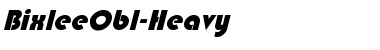 BixleeObl-Heavy Regular Font