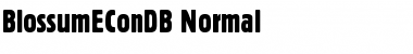BlossumEConDB Normal Font