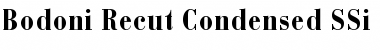 Bodoni Recut Condensed SSi Bold Condensed Font