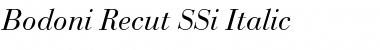 Bodoni Recut SSi Italic Font
