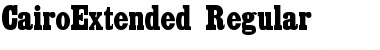 CairoExtended Regular Font