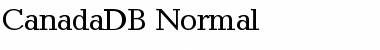 CanadaDB Normal Font
