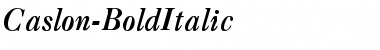 Download Caslon-BoldItalic Font
