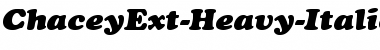 ChaceyExt-Heavy-Italic Regular Font