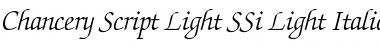 Chancery Script Light SSi Font