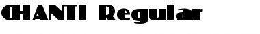 CHANTI Regular Font