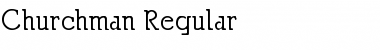 Churchman Regular Font