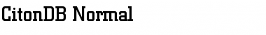 CitonDB Normal Font