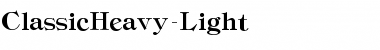 Download ClassicHeavy-Light Font