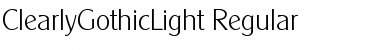 Download ClearlyGothicLight Font